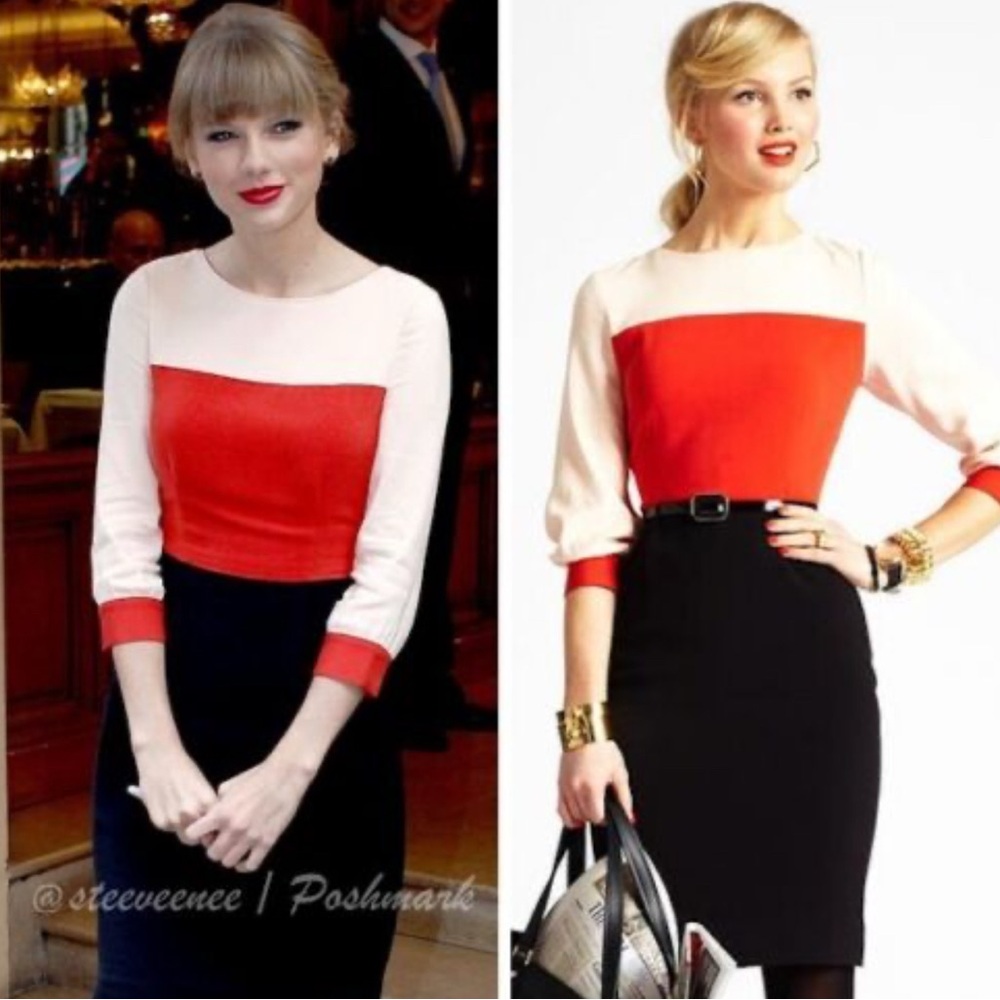 Kate Spade ♠️ Parker Colorblock Sheath Dress Taylor Swift - Picture 4 of 16